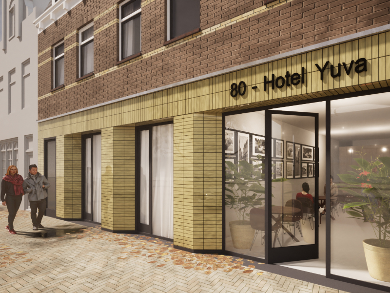 Format Architecten Artist Impression. Hotel Yuva Alkmaar Stationsweg